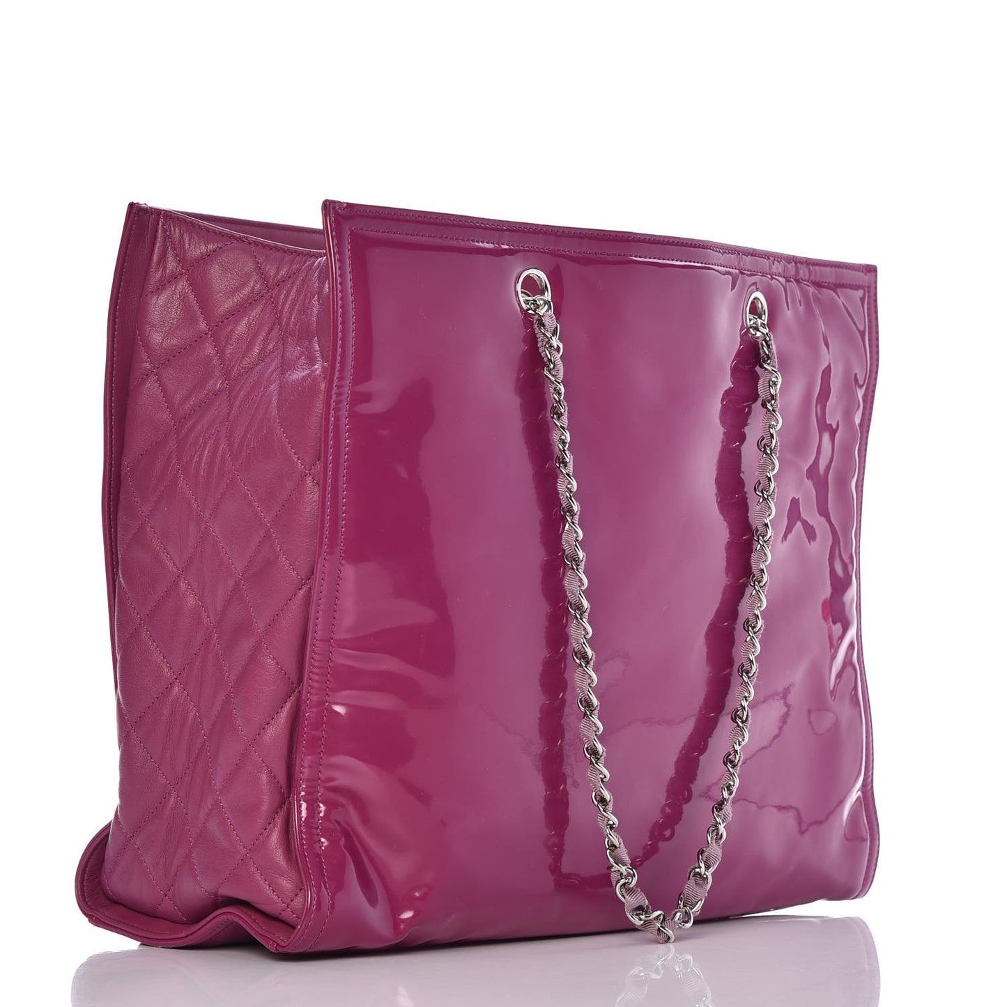 Vinyl Lipstick Tote Purple