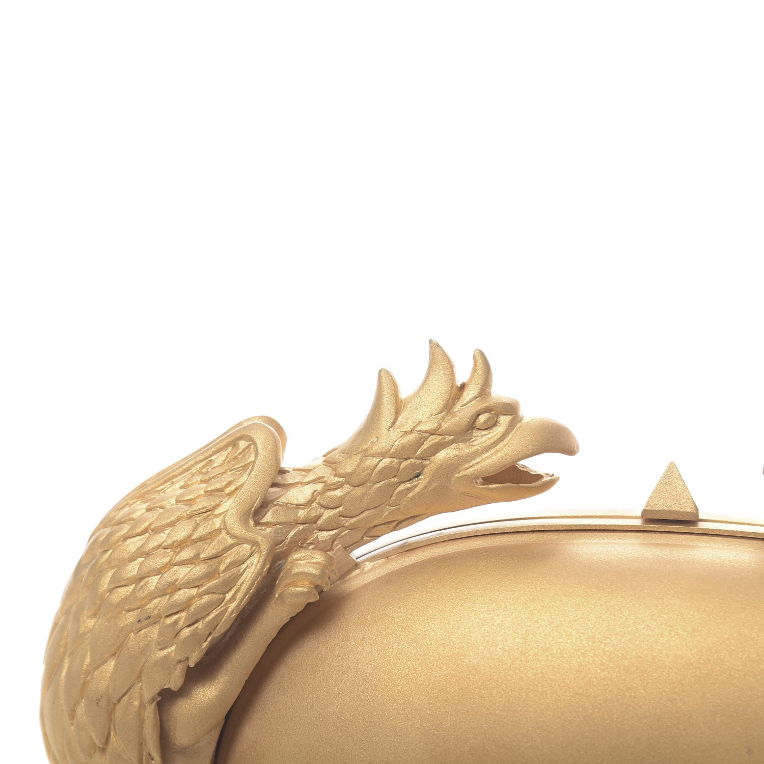 Valentino Garavani Metal Gryphon Clutch Gold 10 of 15