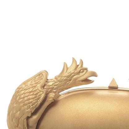Valentino Garavani Metal Gryphon Clutch Gold 10 of 15