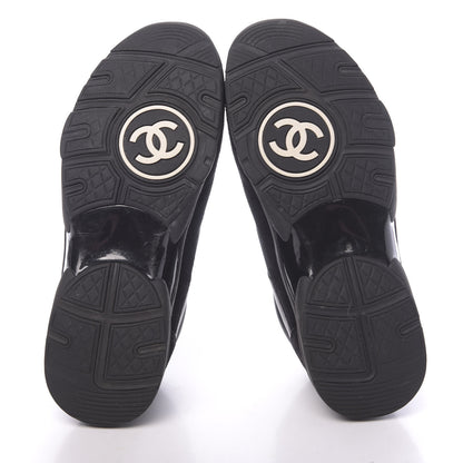 Chanel Fabric Calfskin Suede CC Sneakers 41 Black 5 of 9