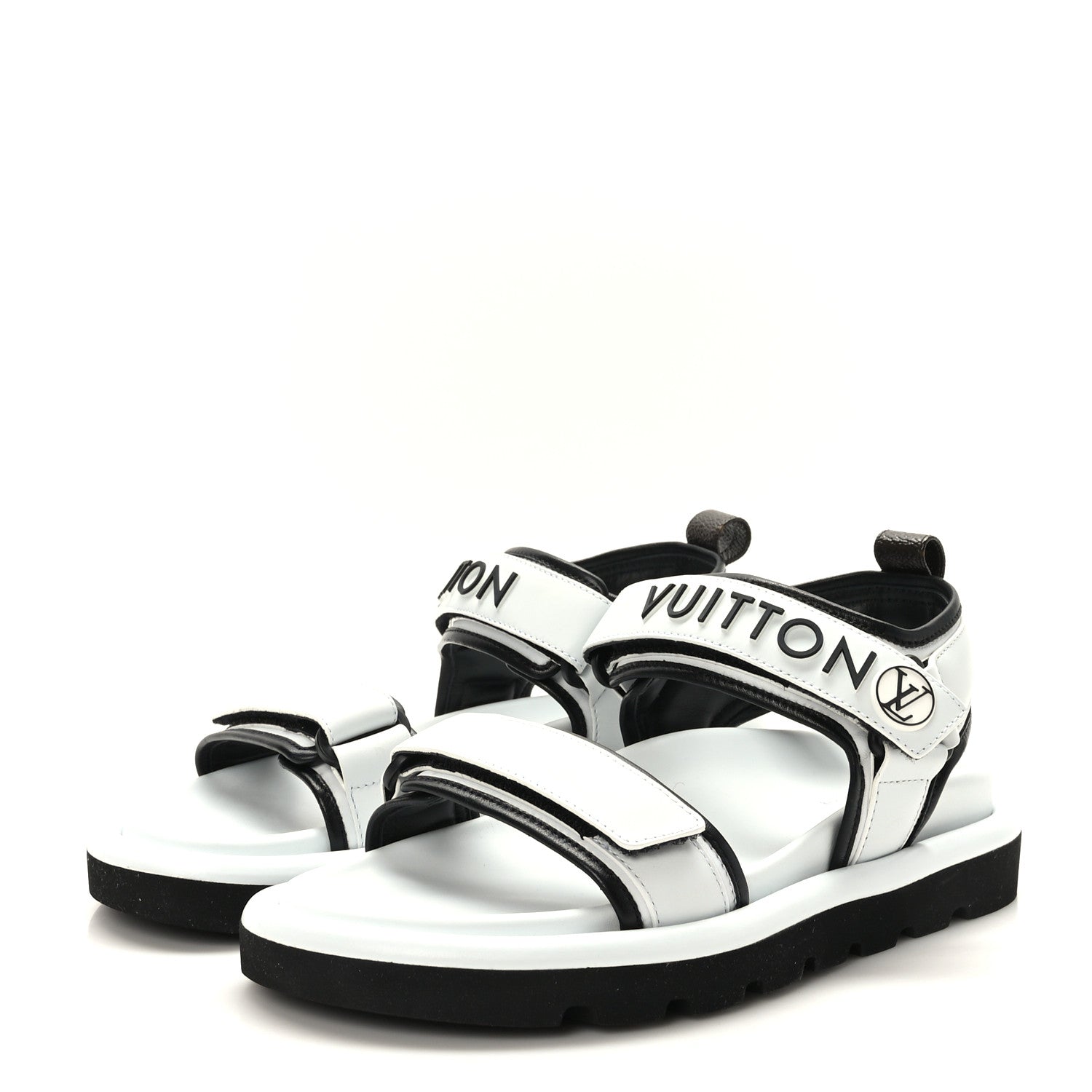 Louis Vuitton Calfskin Pool Pillow Flat Comfort Sandals 38 White 3 of 8