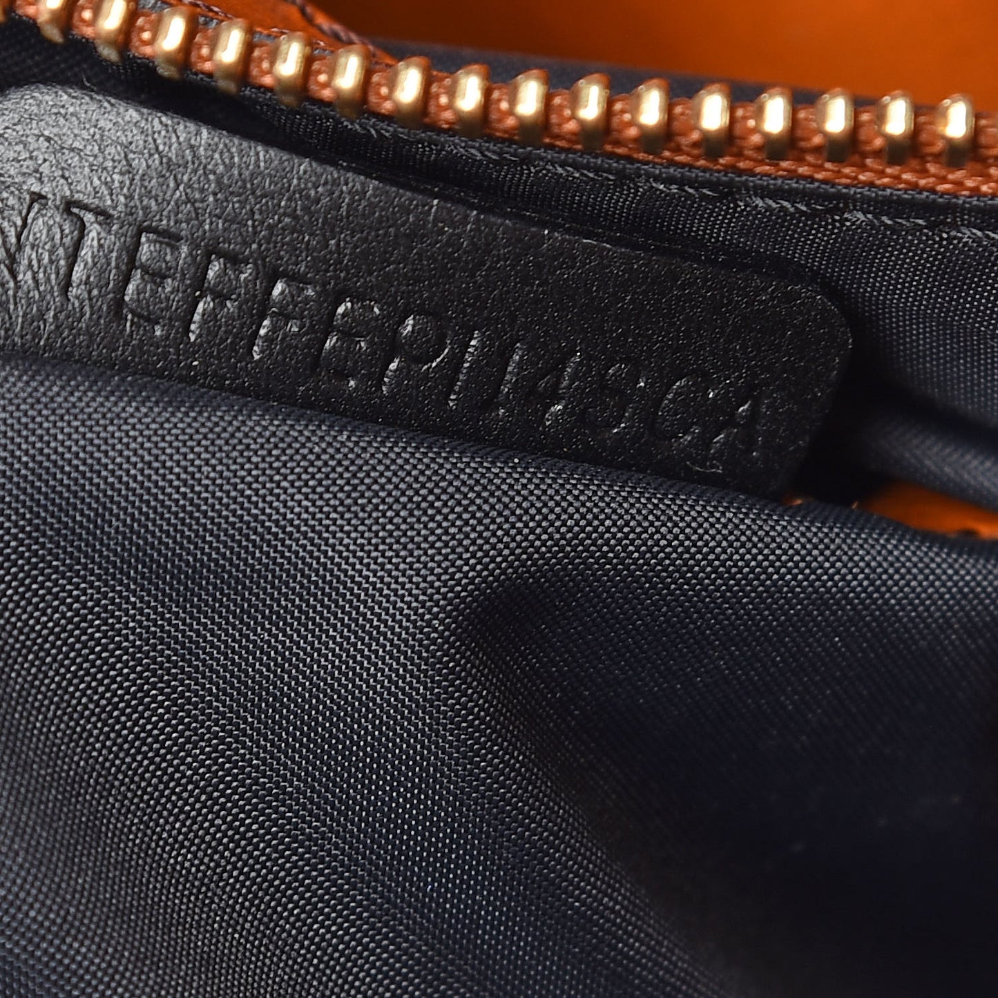 Suede Calfskin Large Whipstitch Tote Brown