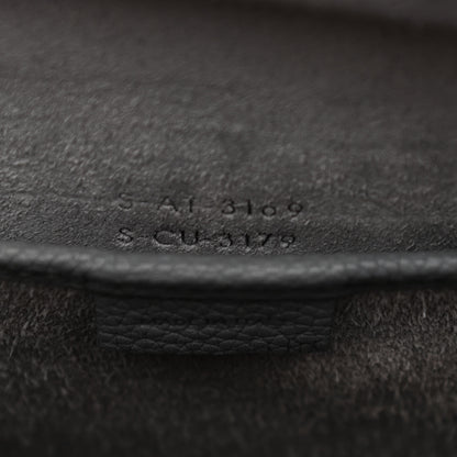 Celine Drummed Calfskin Nano Luggage Kohl 7 of 10