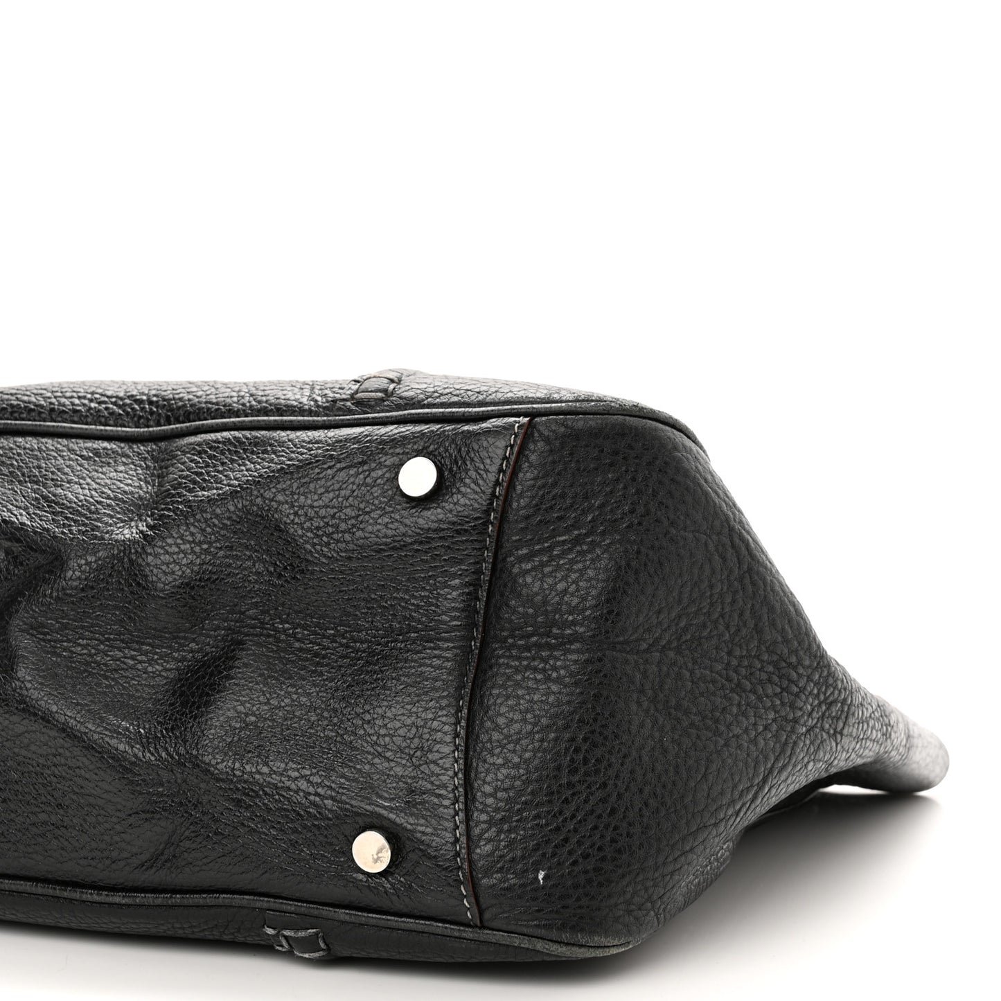 Textured Calfskin Tote Black