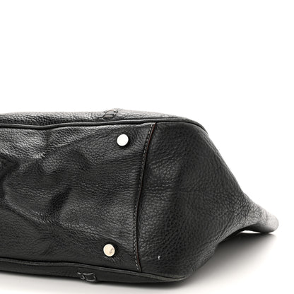 Burberry Textured Calfskin Tote Black 9 of 12