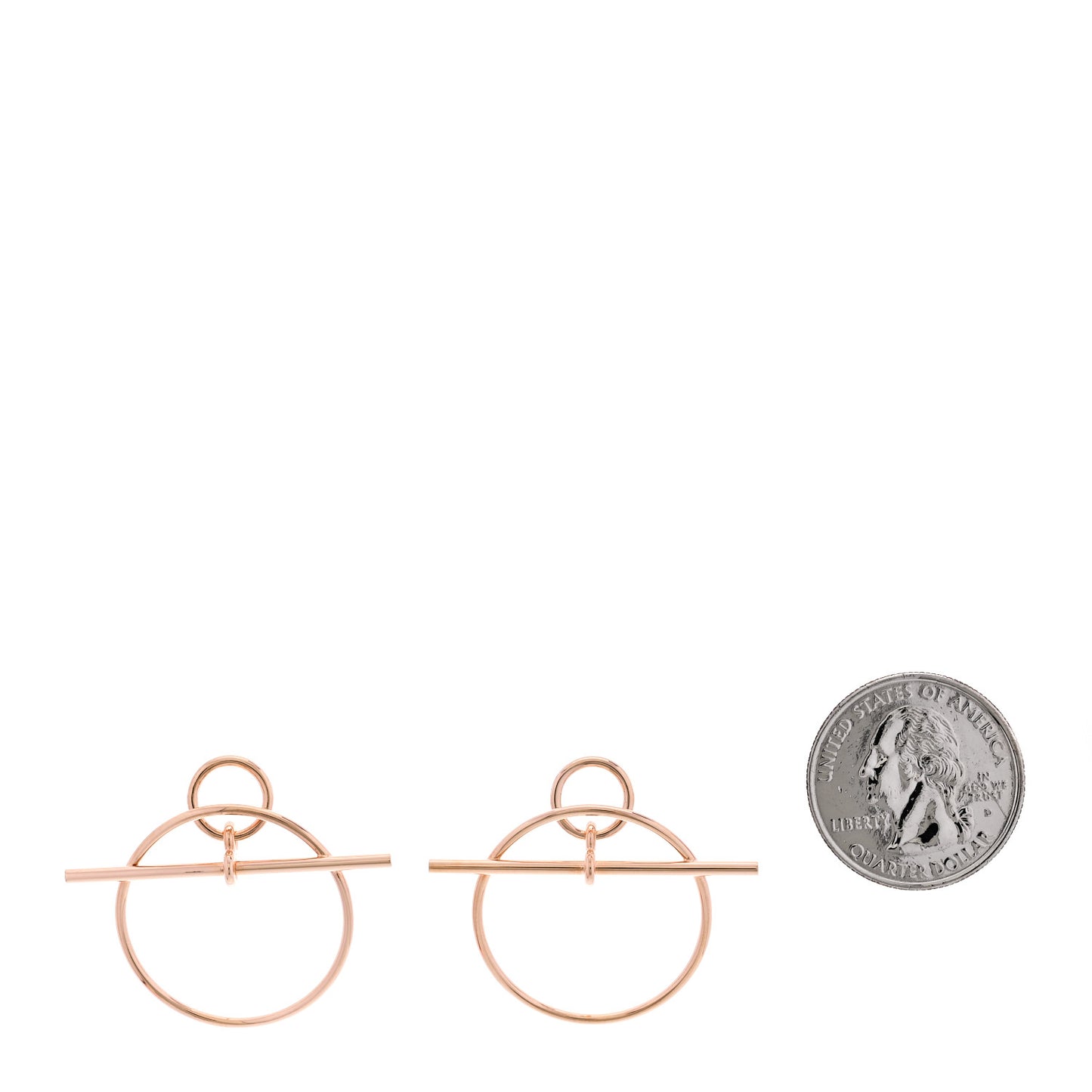 18K Rose Gold PM Loop Earrings