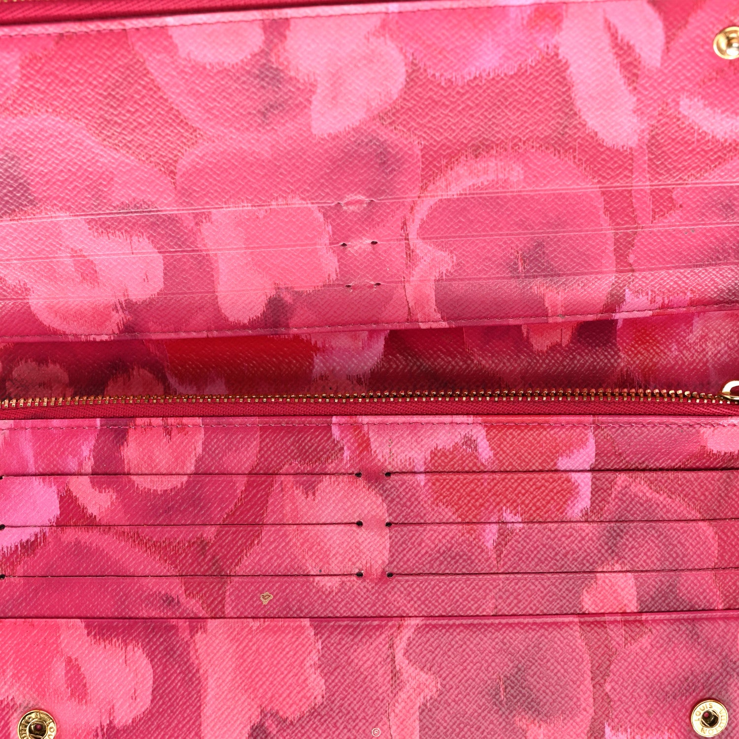 Louis Vuitton Monogram Articles de Voyage Ikat Insolite Wallet Rose Indien 5 of 13