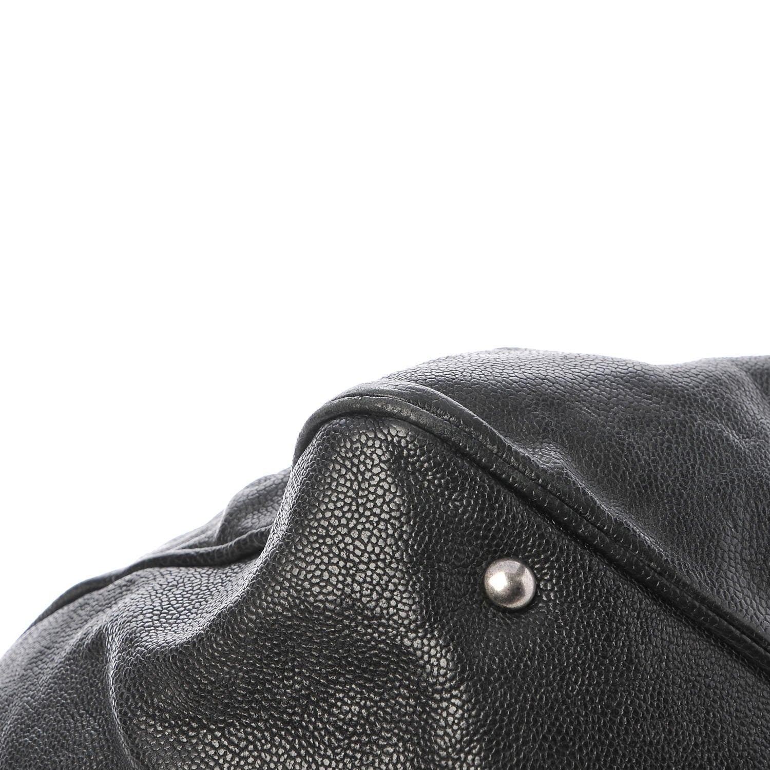 Chanel Distressed Caviar Outdoor Tote Black 13 of 16