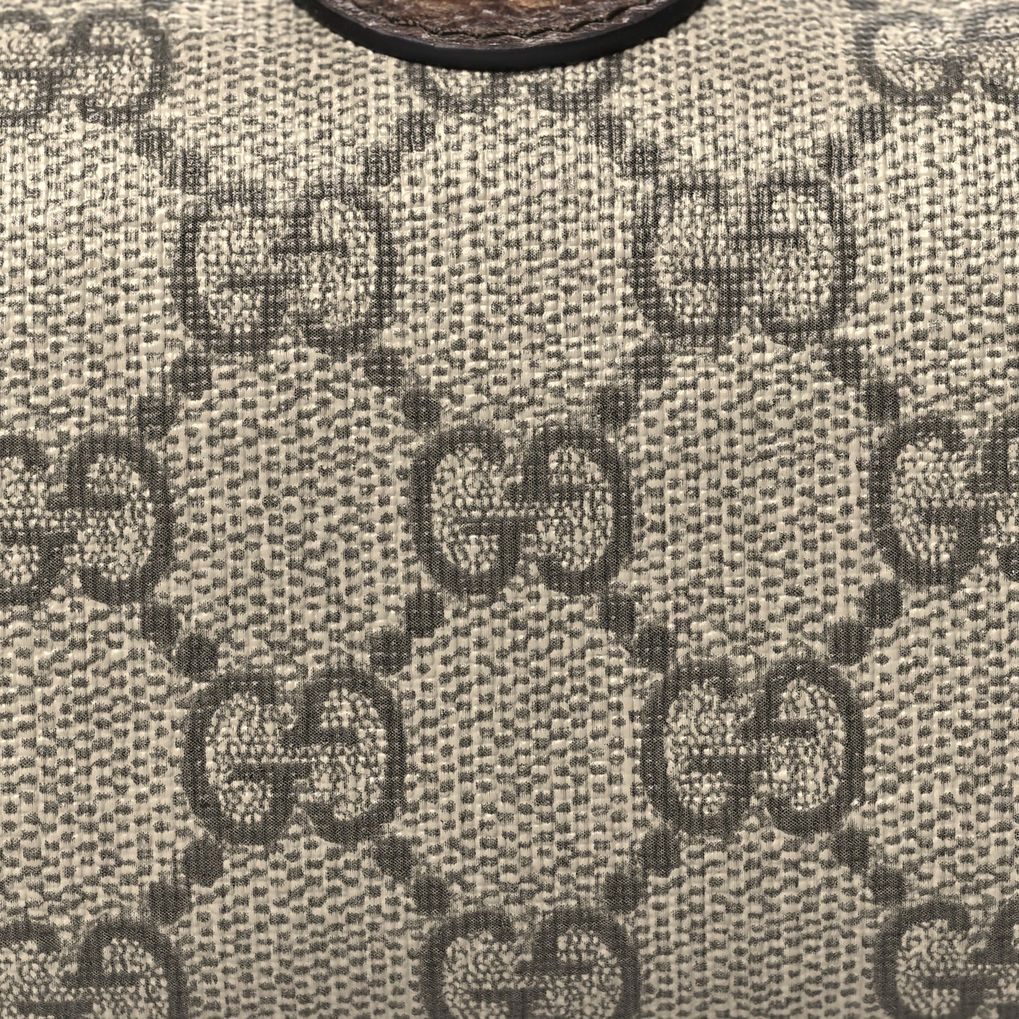Soft GG Supreme Monogram Calfskin Medium Ophidia Cosmetic Case Beige Ebony New Acero