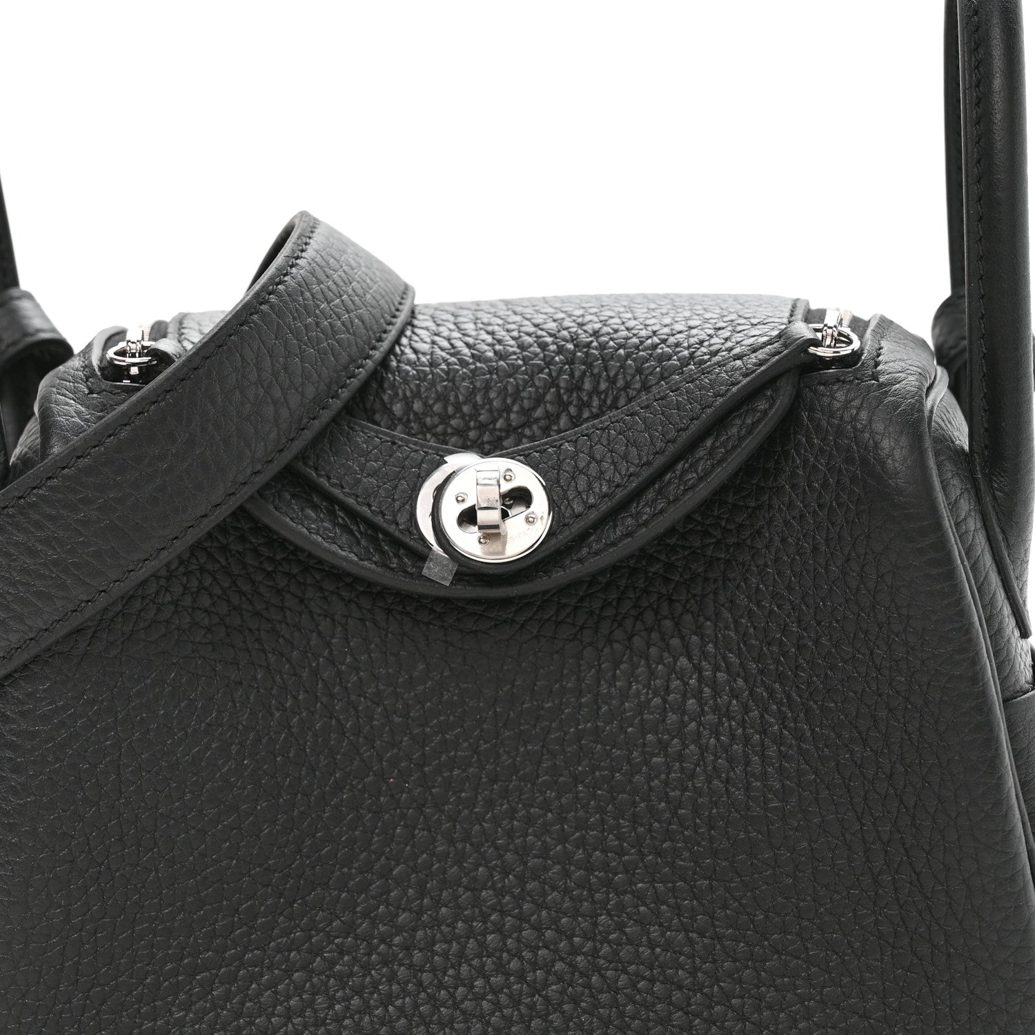 Hermes Taurillon Clemence Mini Lindy 20 Black 8 of 11