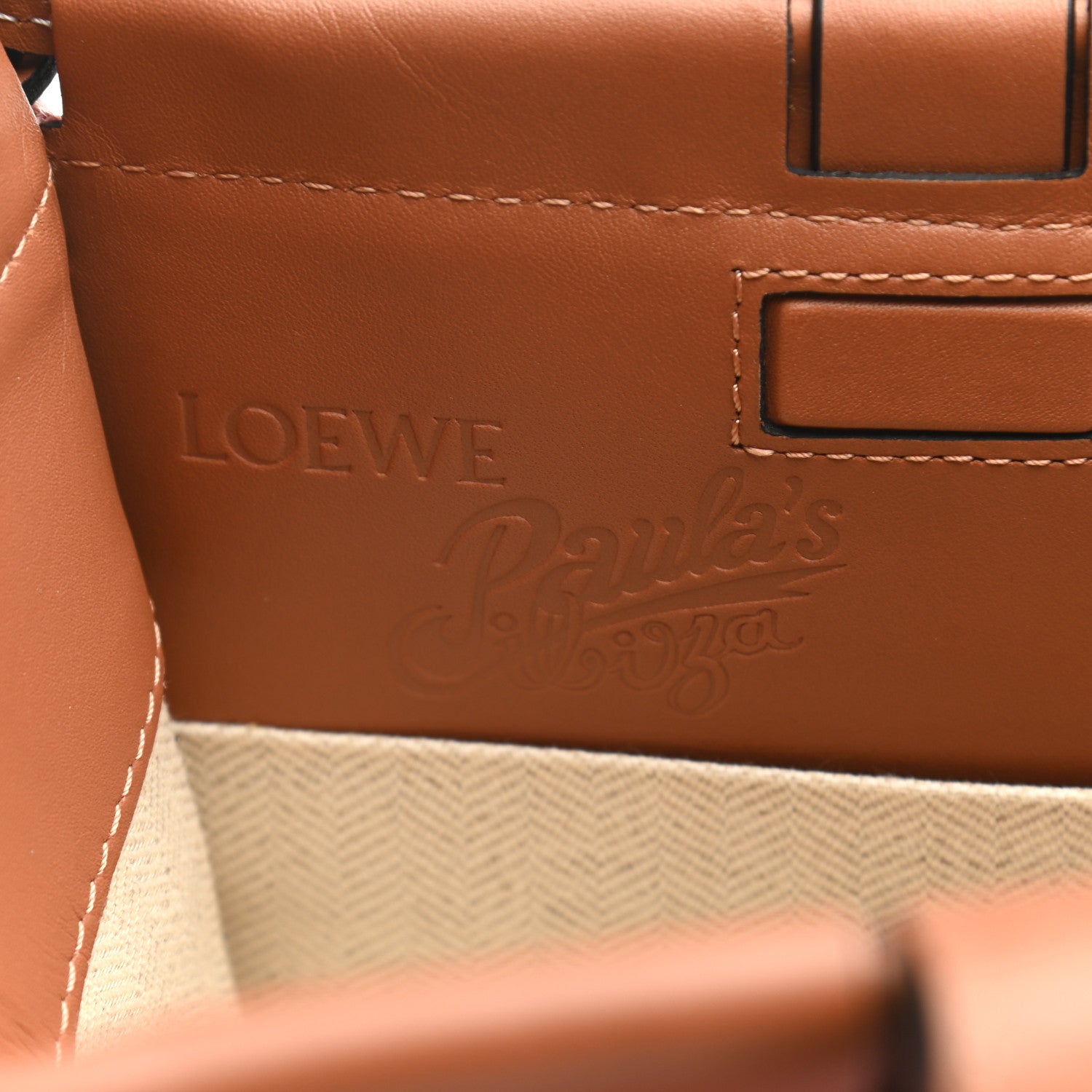 Loewe Canvas Calfskin Waterlily Print Paulas Ibiza Small Cushion Tote 5 of 12