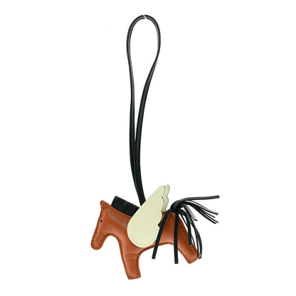 Hermes Milo Lambskin Grigri Rodeo Pegase Horse Bag Charm PM Gold Vert Cypress Vert Fizz 1 of 4
