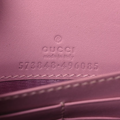 Gucci GG Supreme Monogram Strawberry Chain Wallet 6 of 10