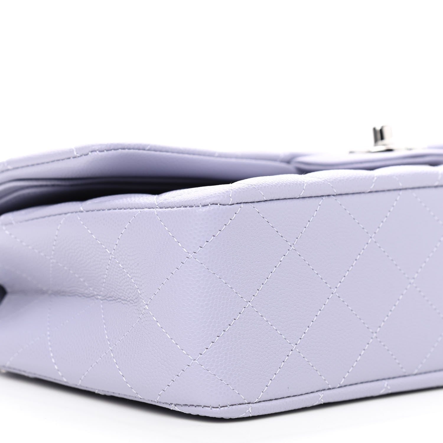Chanel Caviar Quilted Medium Double Flap Light Purple 8 of 9