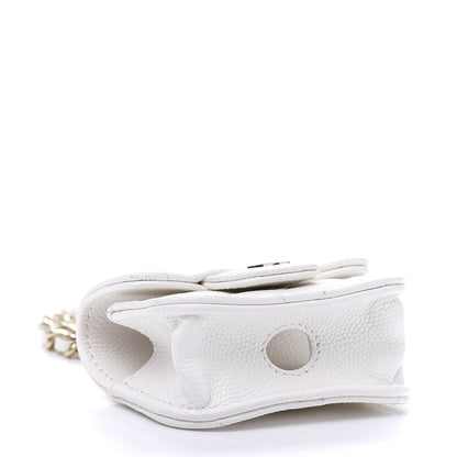 Chanel Caviar Quilted Airpods Pro Case White 4 of 10