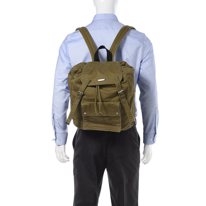 Saint Laurent Gabardine Noe Backpack Khaki 2 of 10
