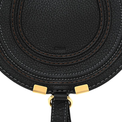 Chloe Grained Calfskin Small Marcie Saddle Bag Black 8 of 11