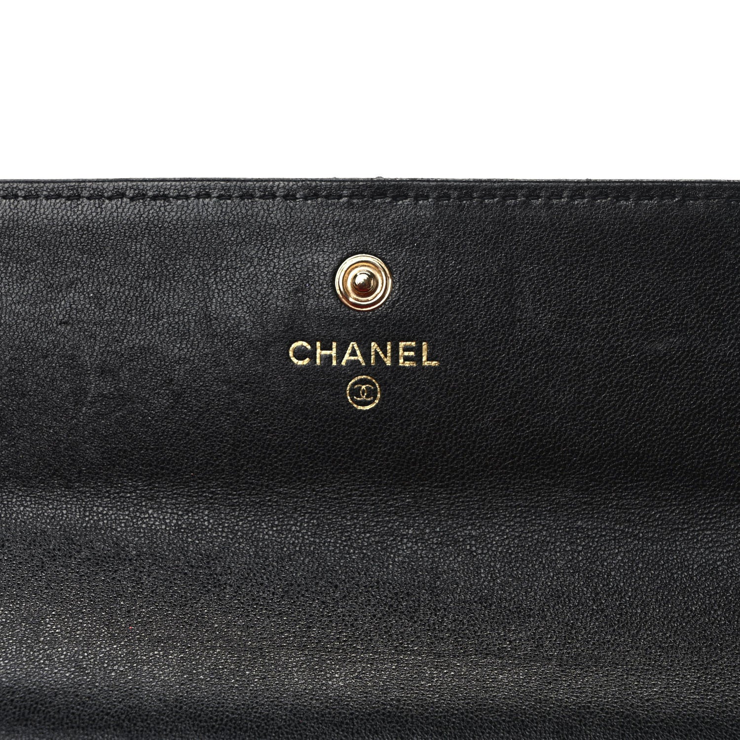 Chanel Lambskin Quilted Chanel 19 Flap Wallet Black 5 of 7