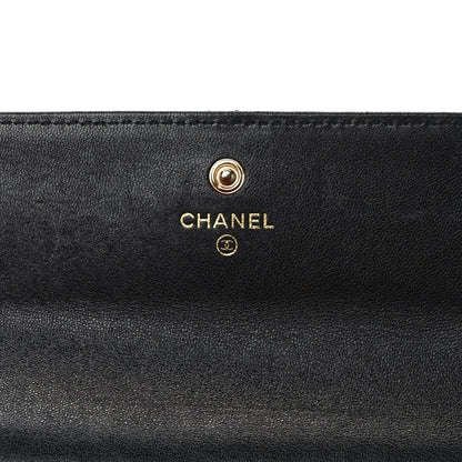 Chanel Lambskin Quilted Chanel 19 Flap Wallet Black 5 of 7