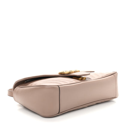 Gucci Calfskin Matelasse Small GG Marmont Shoulder Bag Porcelain Rose 3 of 8