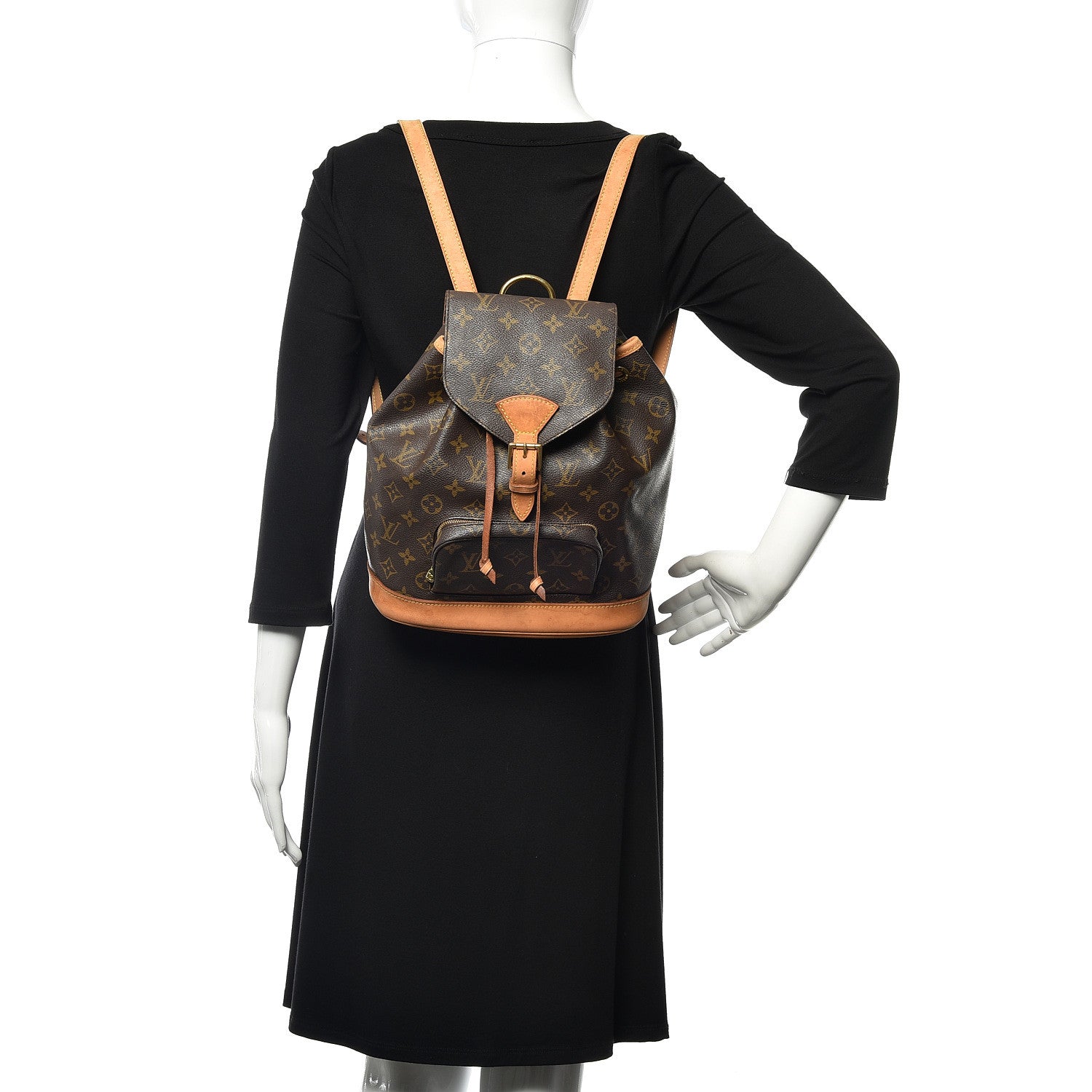 Louis Vuitton Monogram Montsouris MM Backpack 2 of 10