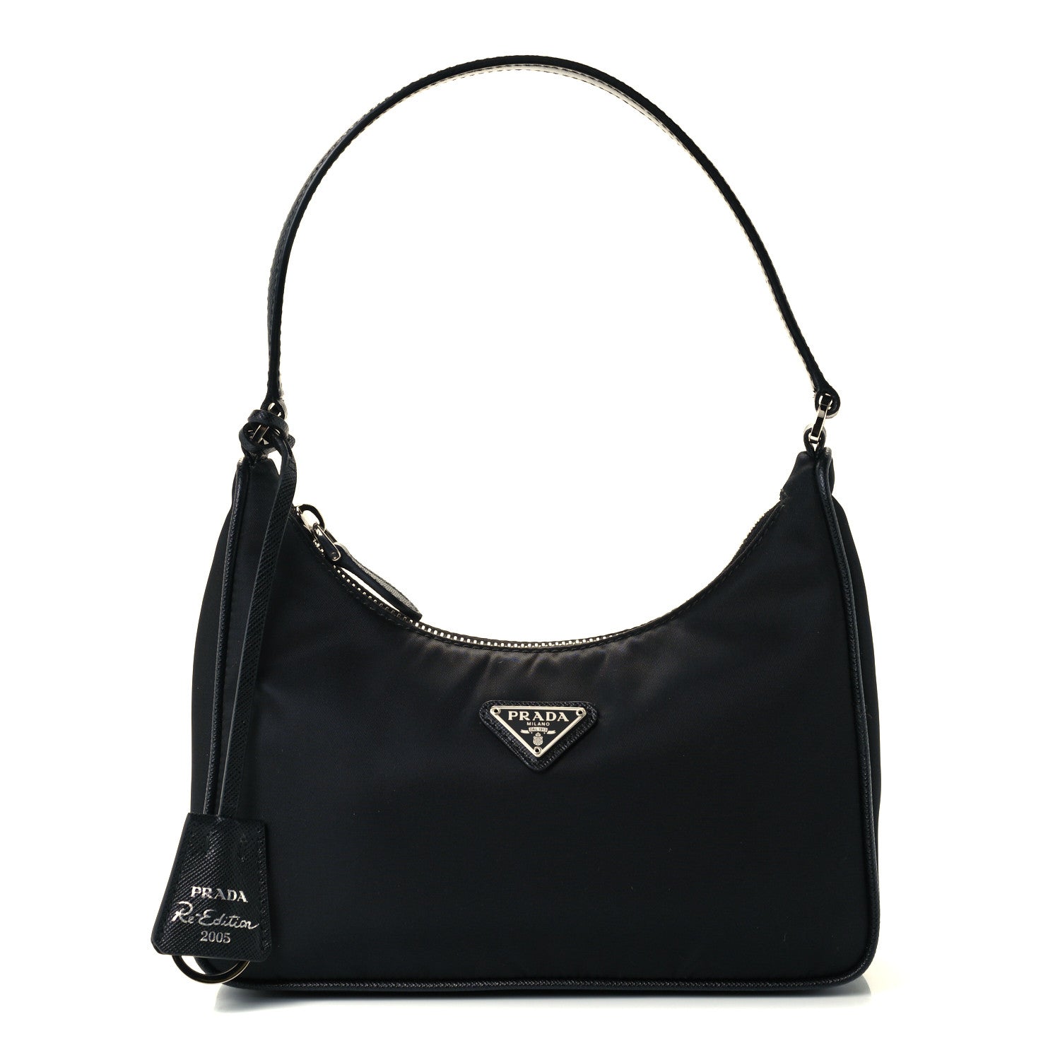 Prada Tessuto Nylon Saffiano Mini Re-Edition 2005 Bag Black 1 of 11