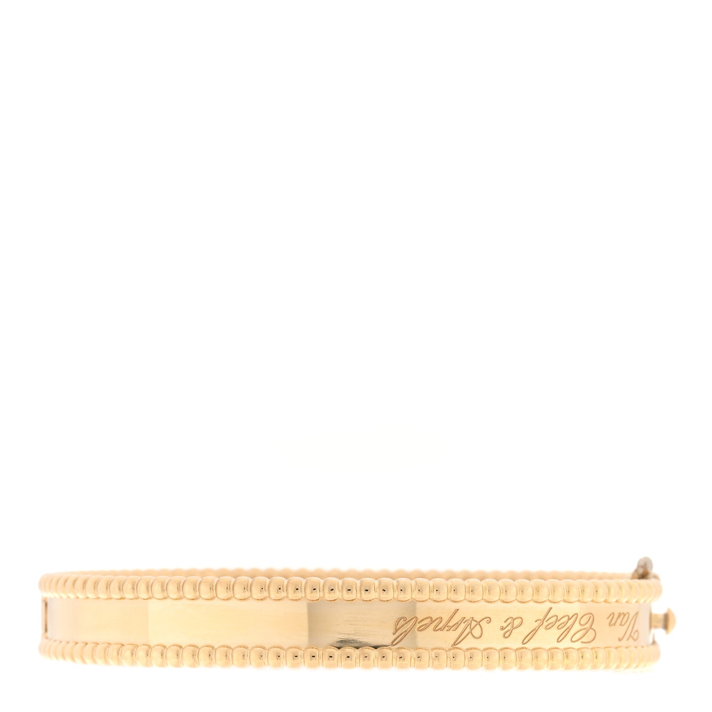18K Yellow Gold Perlee Signature Bangle Bracelet XS