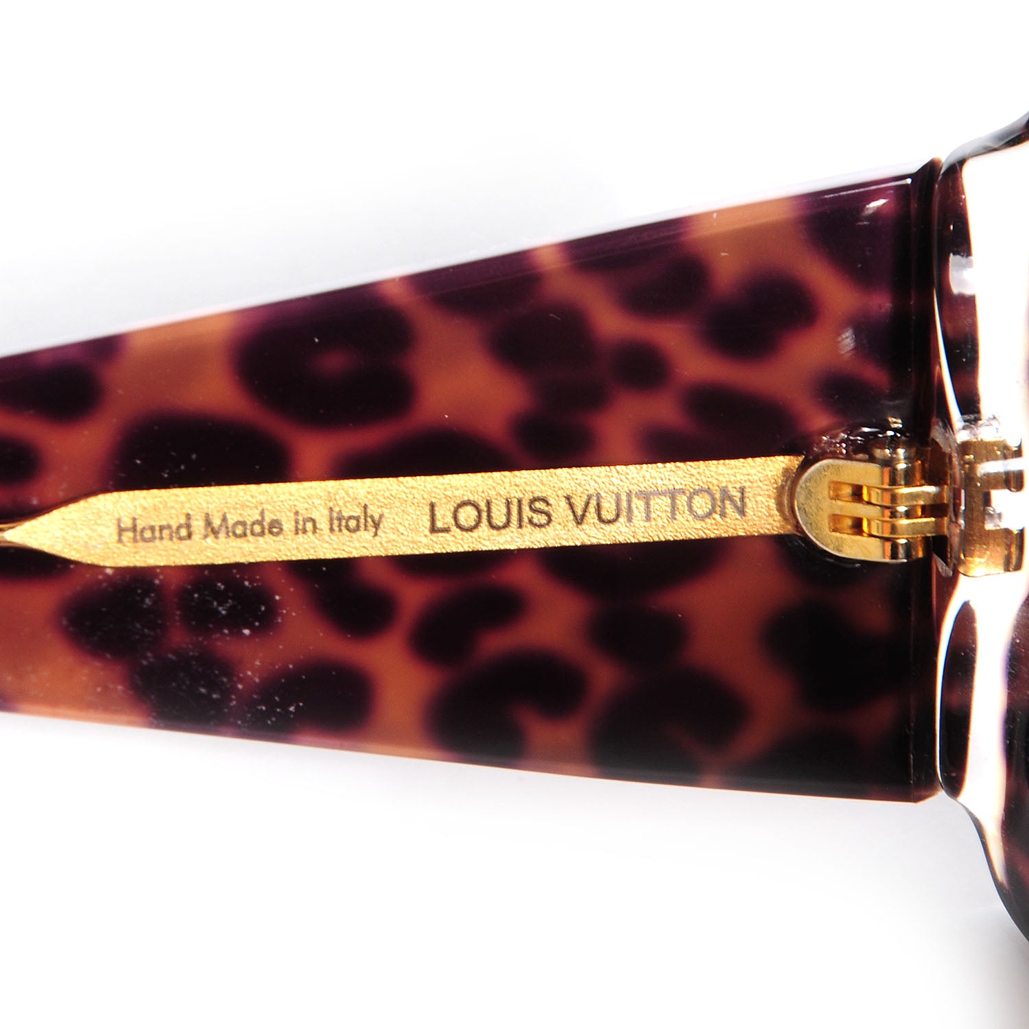 Louis Vuitton Leopard Marquise Sunglasses Brown Z0207W 4 of 5