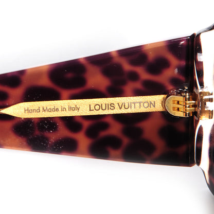 Louis Vuitton Leopard Marquise Sunglasses Brown Z0207W 4 of 5
