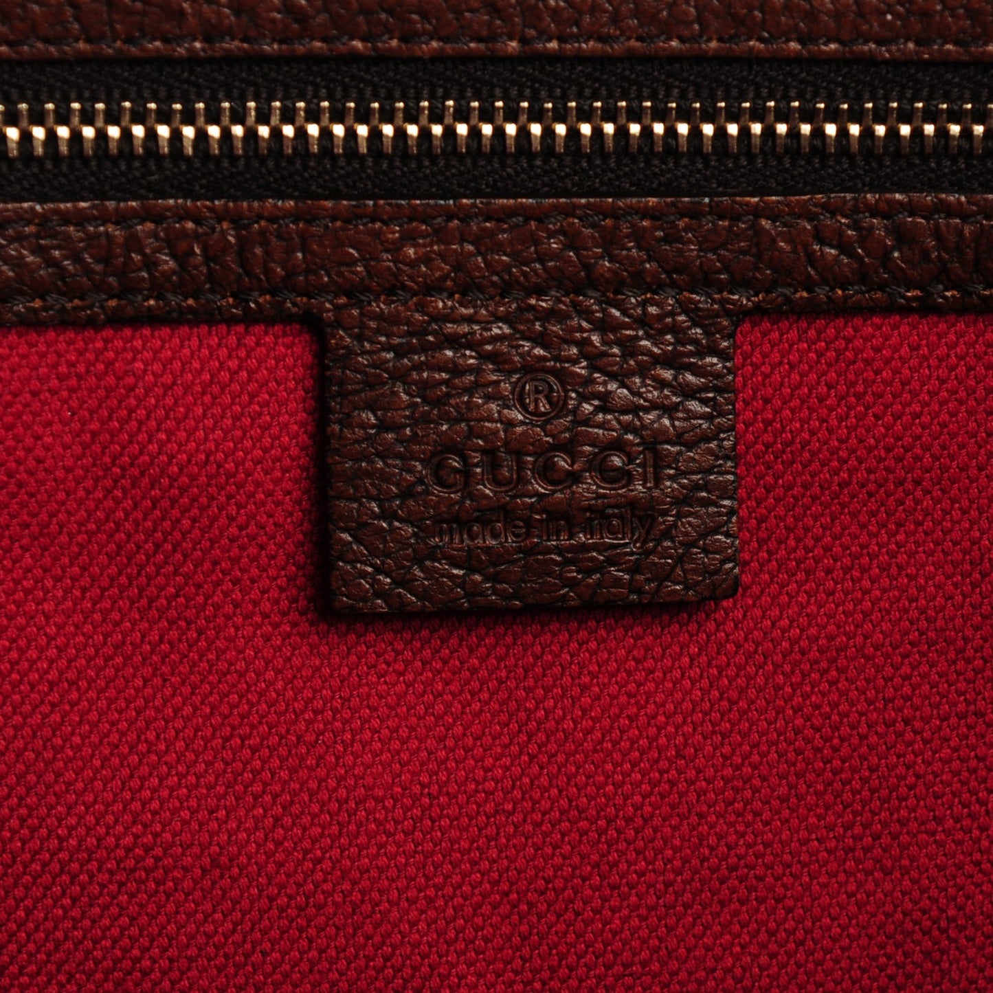 Calfskin Medium Web Seventies Tote Brown