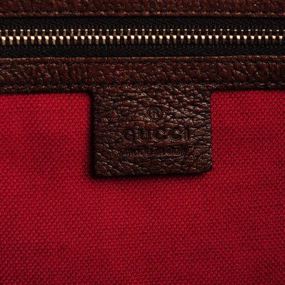 Gucci Calfskin Medium Web Seventies Tote Brown 6 of 7