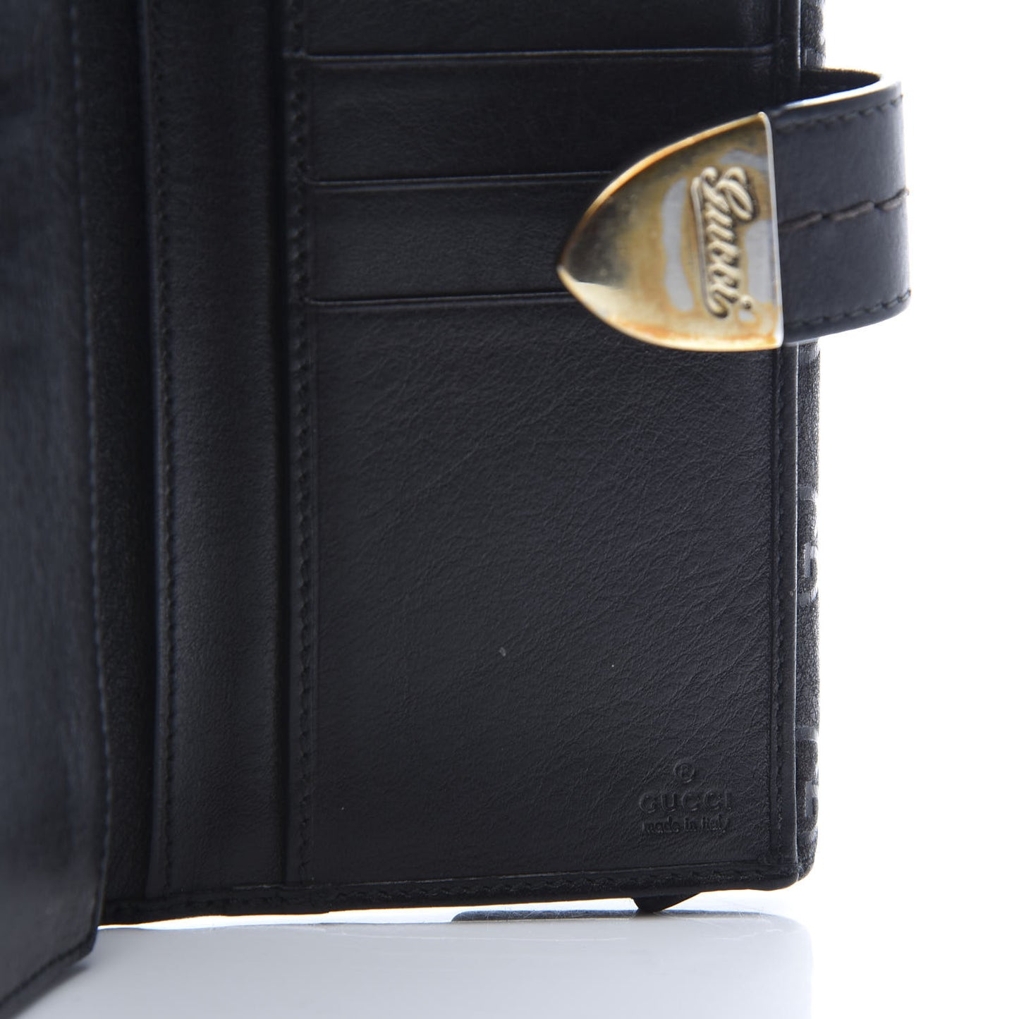 Guccissima Signoria Continental Wallet Black