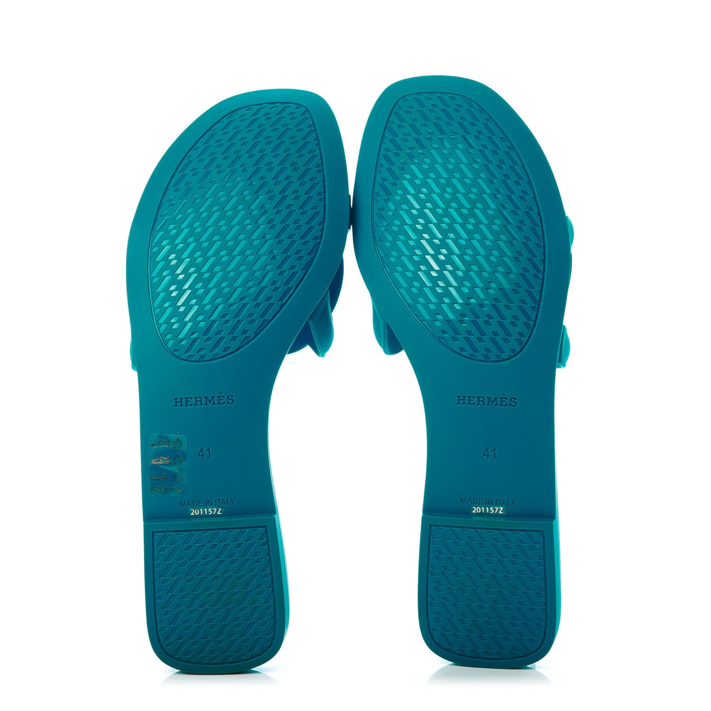 Rubber Aloha Sandals 41 Bleu Vif