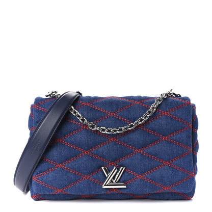 Louis Vuitton Denim Malletage GO-14 MM Denim Dark 1 of 9