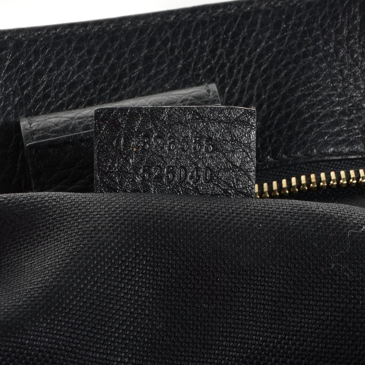 Leather Large Bamboo Shopper Tote Black