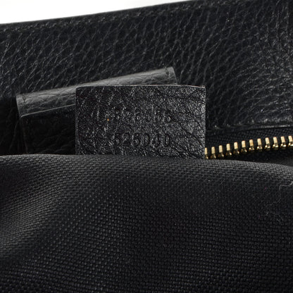 Gucci Leather Large Bamboo Shopper Tote Black 7 of 8