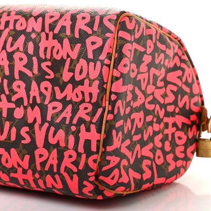 Louis Vuitton Monogram Graffiti Speedy 30 Fuchsia 10 of 17