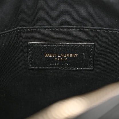 Saint Laurent Calfskin Matelasse Monogram Lou Camera Bag Black 6 of 16