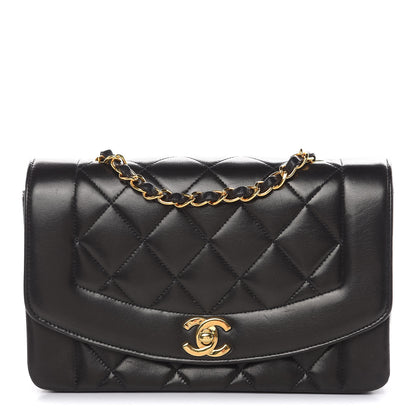 Chanel Lambskin Quilted Small Single Flap Black 1 of 13