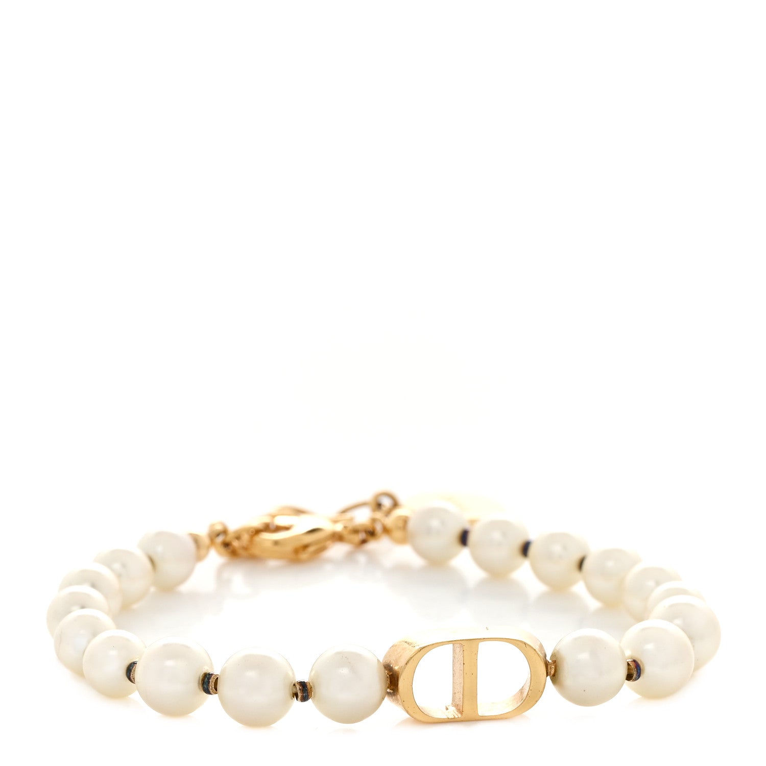 Christian Dior Pearl 30 Montaigne Bracelet Gold 1 of 6