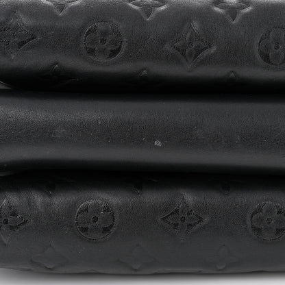 Louis Vuitton Lambskin Embossed Monogram Coussin PM Black 13 of 16