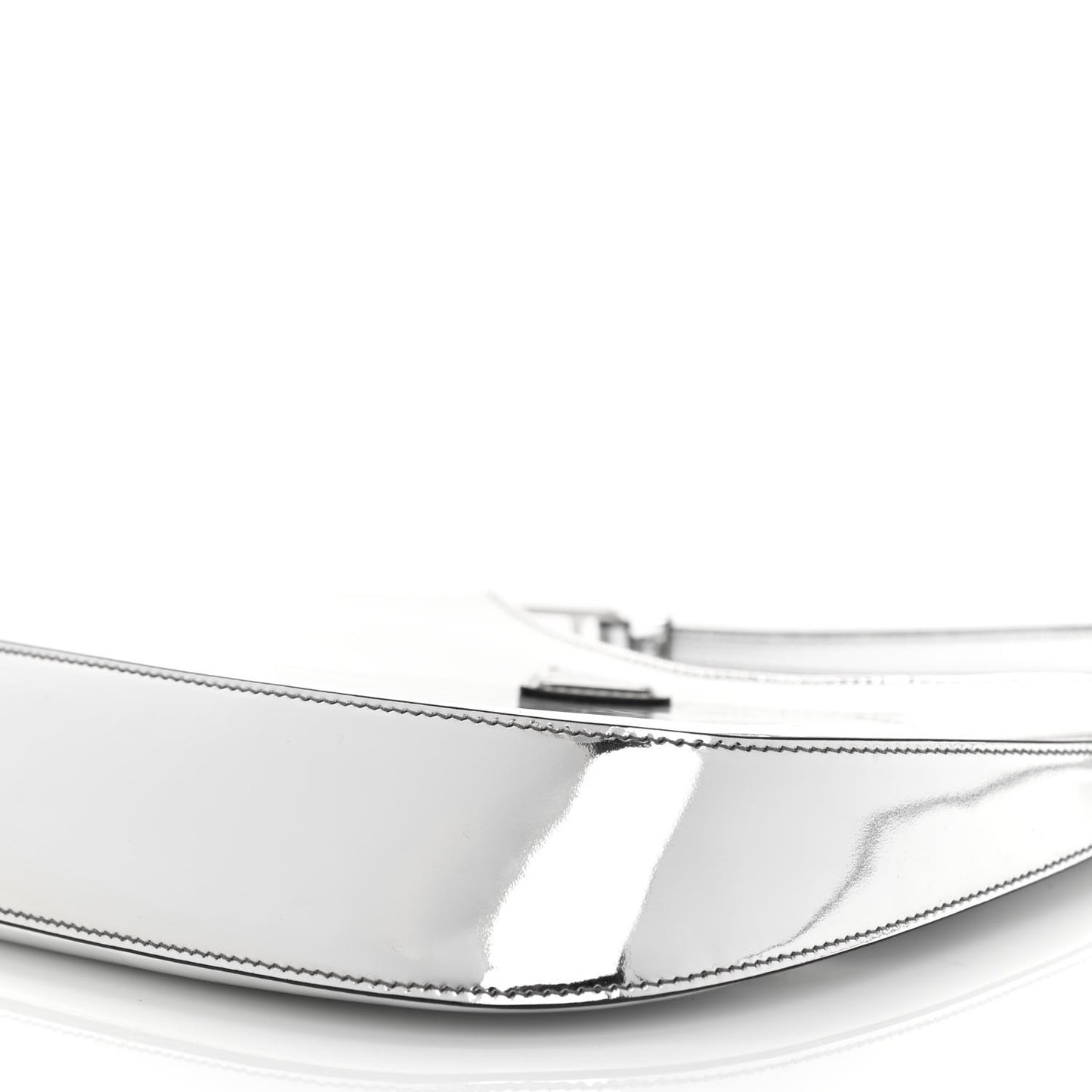 Spazzolato Cleo Shoulder Bag Argento Black