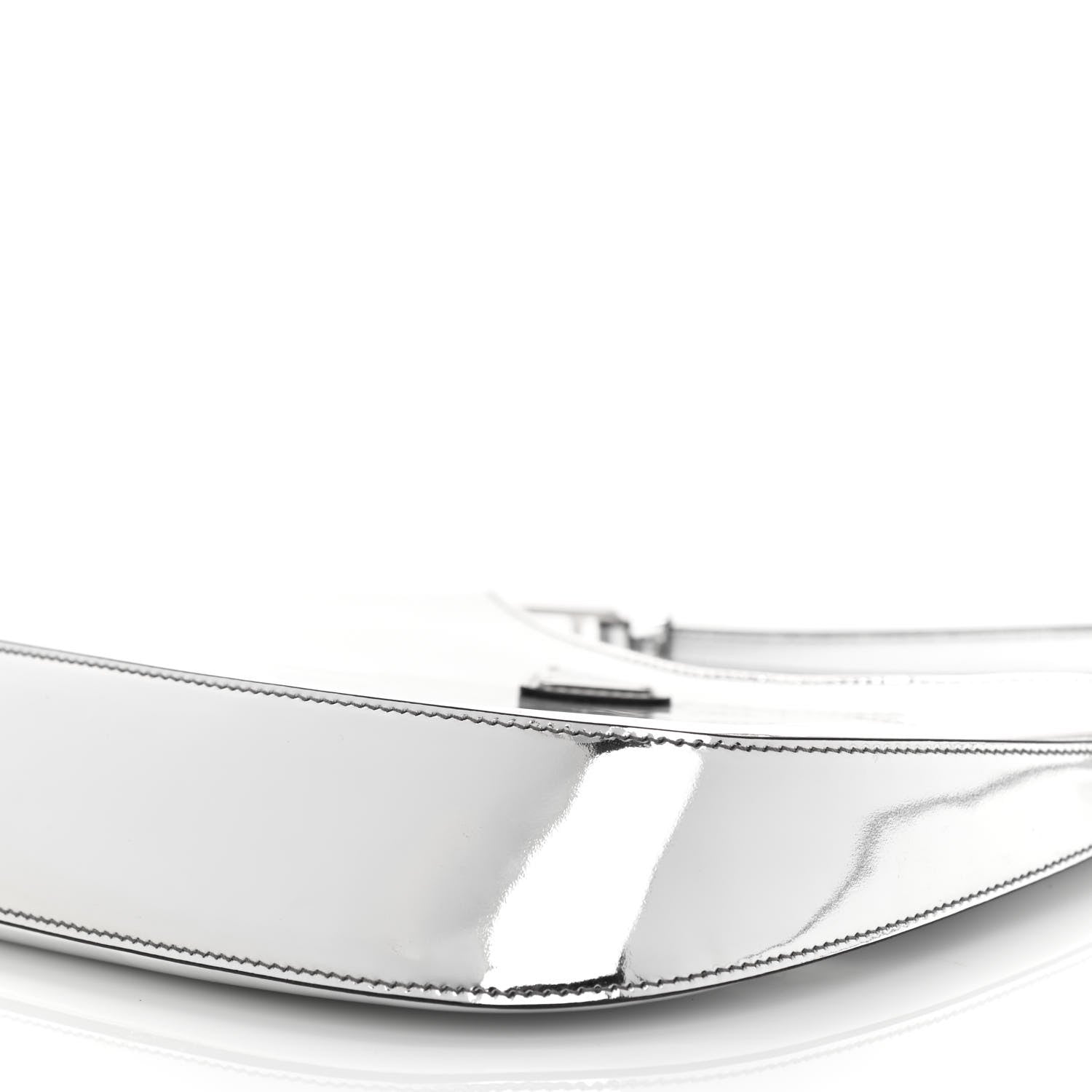 Prada Spazzolato Cleo Shoulder Bag Argento Black 6 of 8