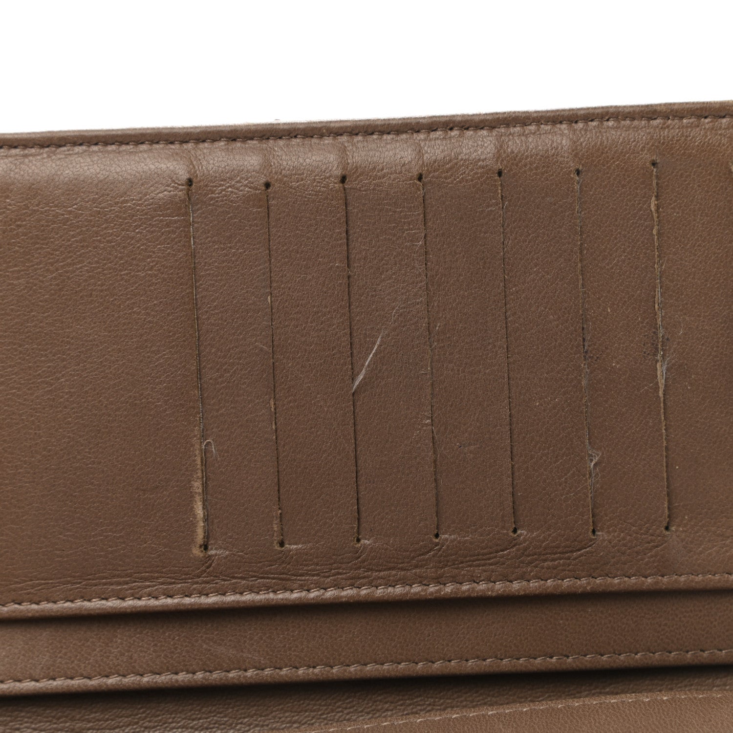 Chanel Lambskin Quilted Yen Wallet Dark Brown 10 of 10