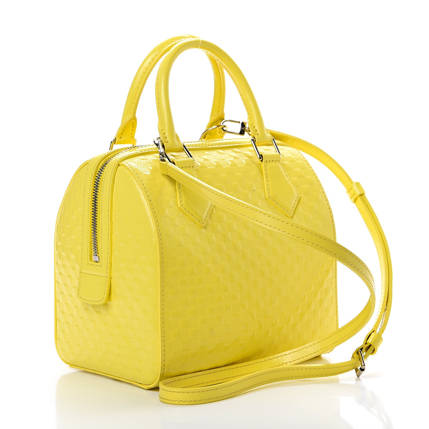 Louis Vuitton Damier Facette Speedy Cube PM Yellow 2 of 17