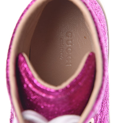 Gucci Galassia Womens High Top Sneakers 38.5 Fuxia 9 of 10