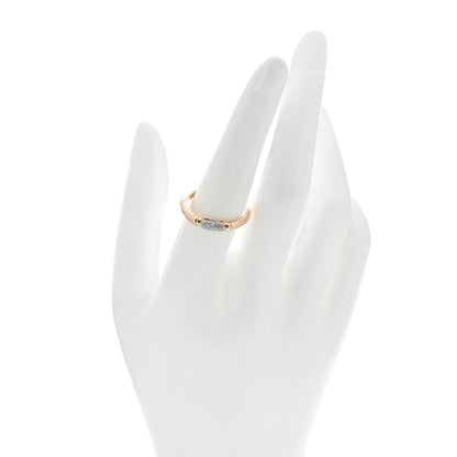 John Hardy 18K Yellow Gold Diamond Bamboo Slim Band Ring 56 7.5 2 of 5