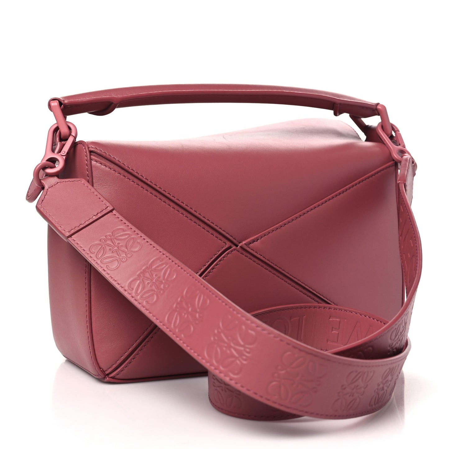 Satin Calfskin Small Puzzle Bag Plumrose