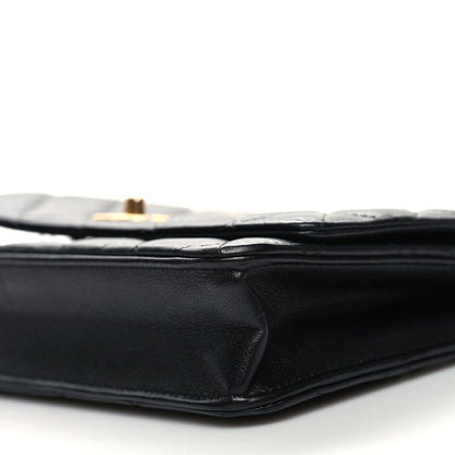 Chanel Lambskin Quilted Pearl Crush Wallet On Chain WOC Black 11 of 14
