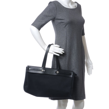Hermes Toile Herbag Cabas Black 2 of 8